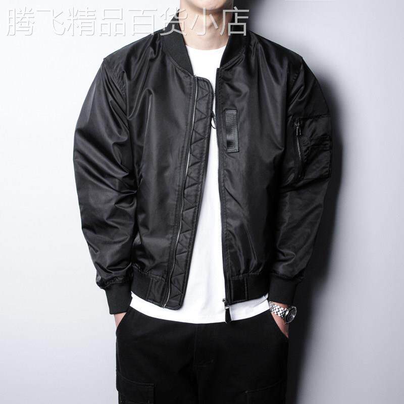 外套男秋冬加棉加厚宽松百搭空军飞行员夹克上衣休闲帅气棒球服