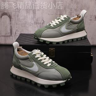 炸街透气老爹鞋 香港潮牌阿甘鞋 ins 韩版 运动休闲鞋 男2024冬季 新款