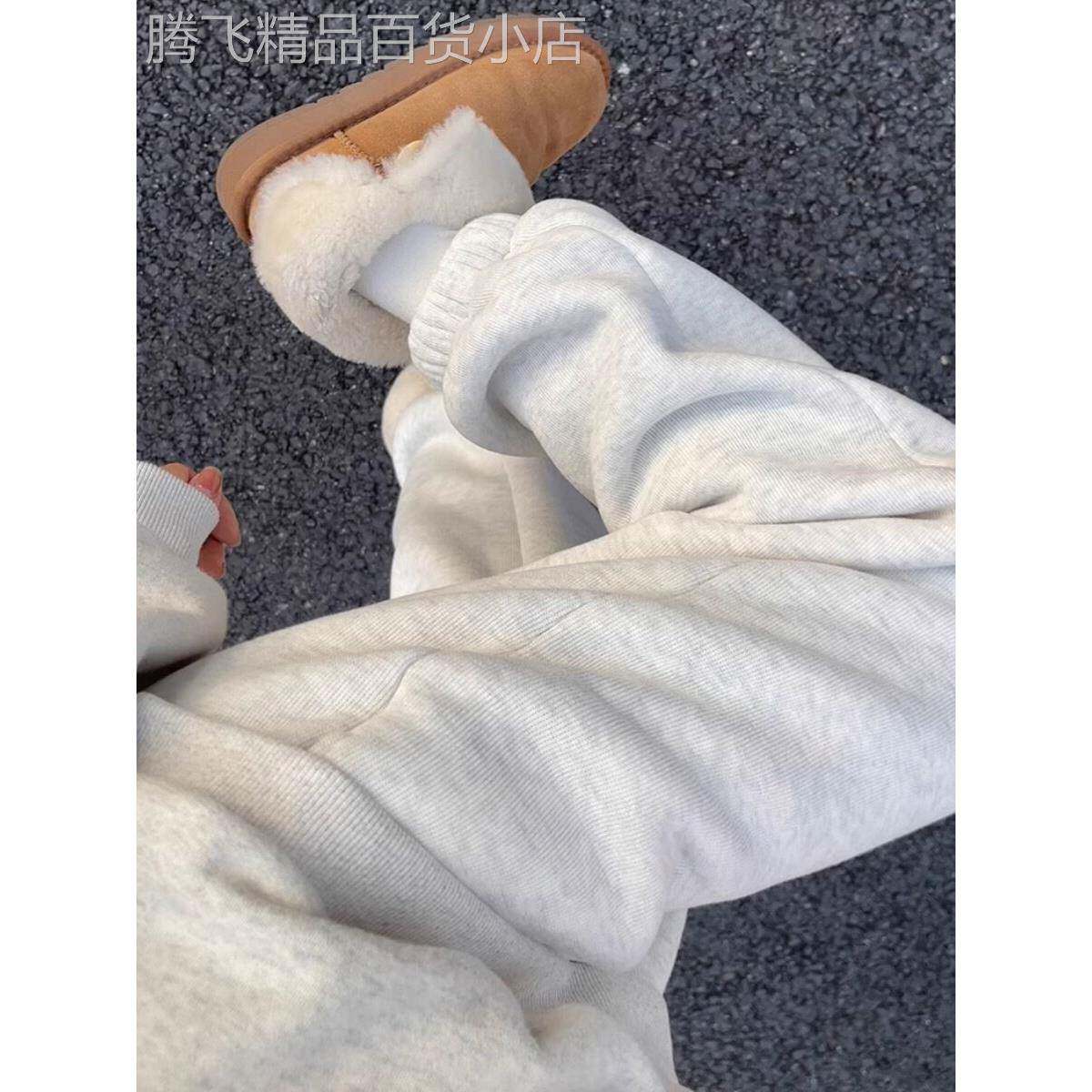 东北特厚加厚卫裤女冬2025新款束脚保暖棉裤休闲小个子加绒运动裤