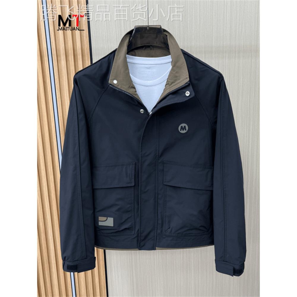 高端工装外套男士2025新款春秋冬季男装潮牌宽松立领休闲夹克男款