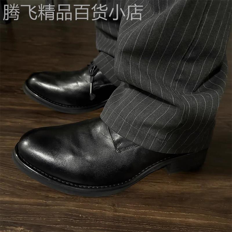 鞋子男鞋夏季透气2026新款英伦休闲男士皮鞋内增高牛津尖头德比鞋