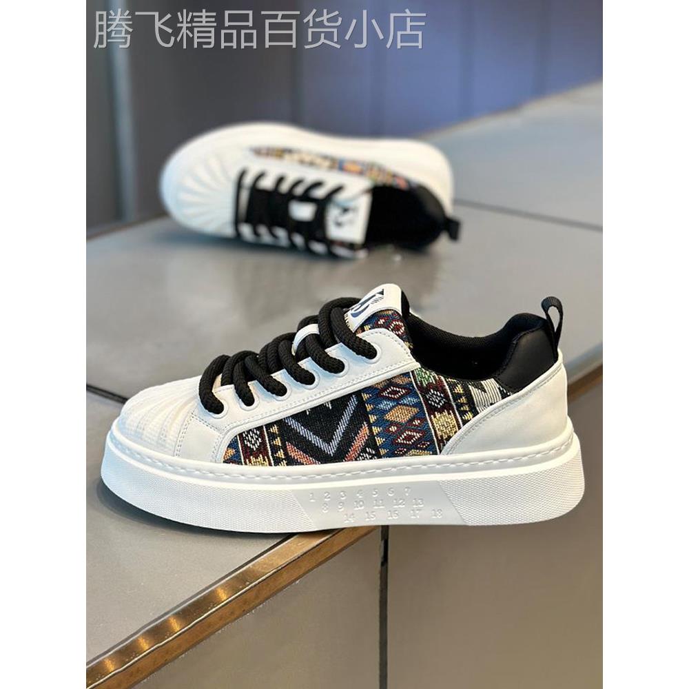 高端潮牌男鞋休闲板鞋春秋高级感男士贝壳头欧洲站内增高隐形潮鞋