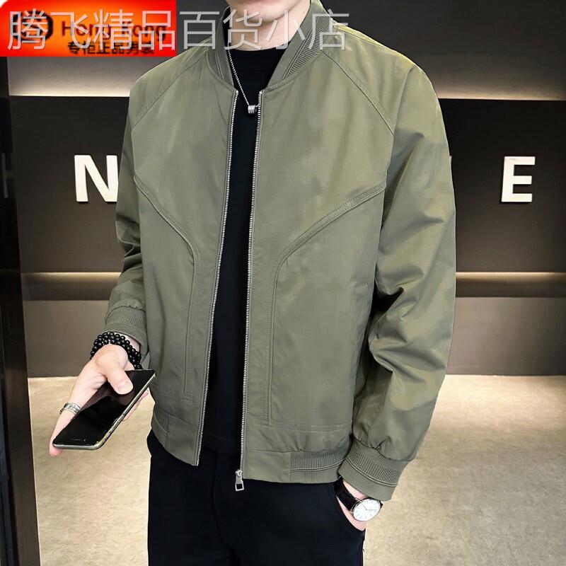 夹克男休闲春秋款2026新款爆款高端潮流修身棒球服二棉男士外套