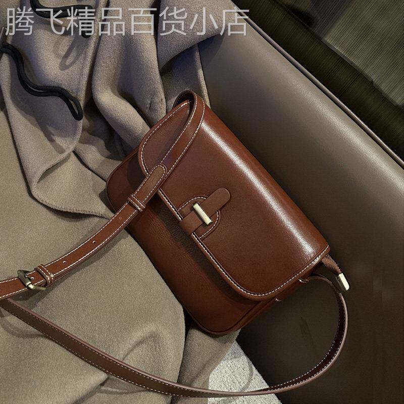 法国正品MK Jessie牛皮包包女春夏新款真皮女包小方包单肩斜挎包