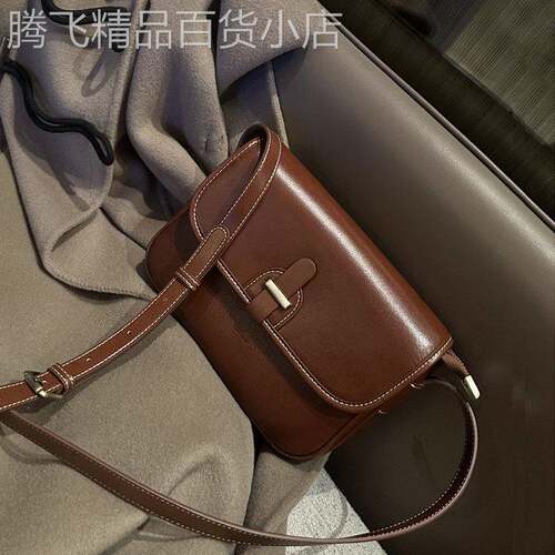 法国正品MK Jessie牛皮包包女春夏新款真皮女包小方包单肩斜挎包