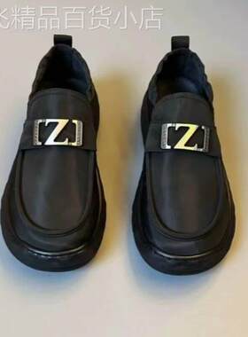 【高品质】男士新款一脚蹬单鞋休闲科技布透气百搭冰丝莱卡布鞋男