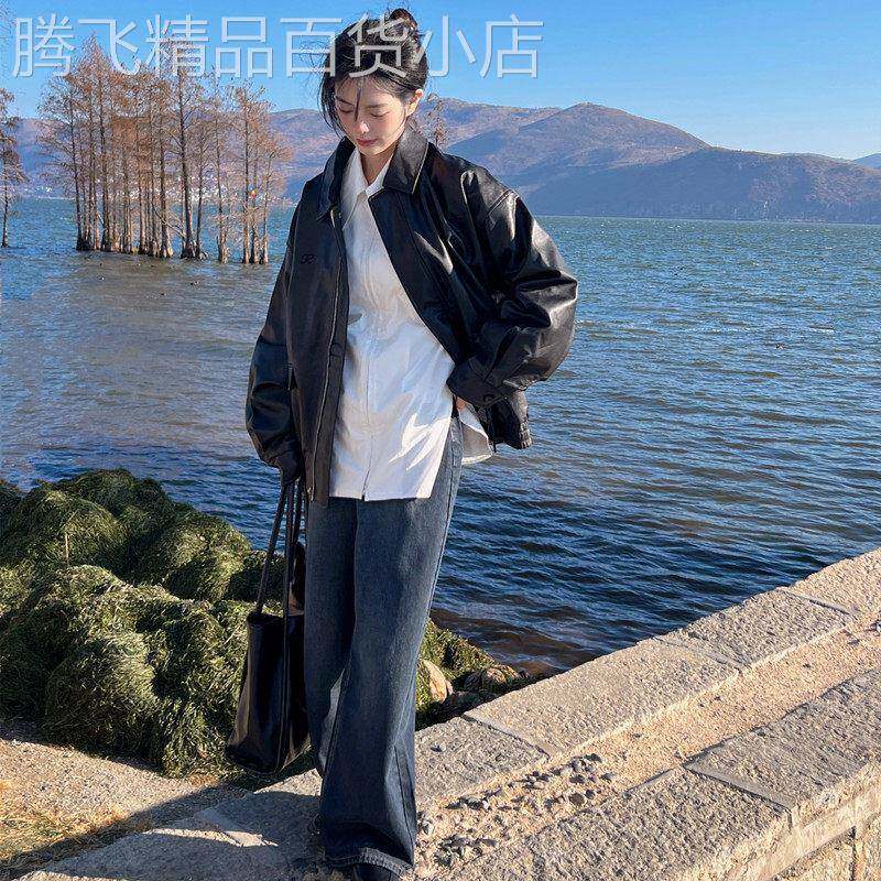 皮衣外套女款2026新款春秋季今年流行爆款机车短款黑色夹克小个子