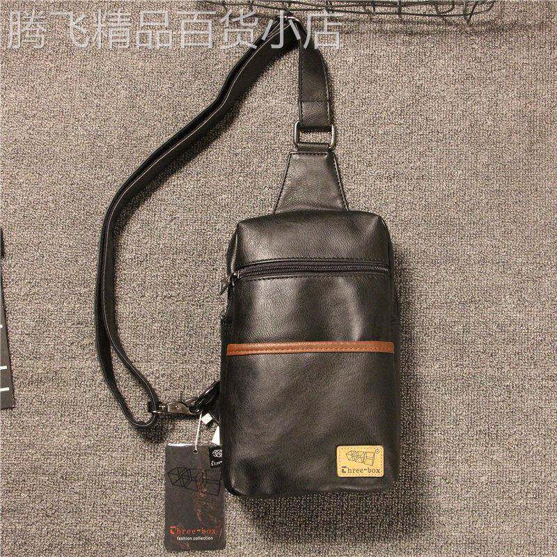 香港it代购新款男式胸包休闲街头商务背包挎包时尚潮流单肩斜跨包
