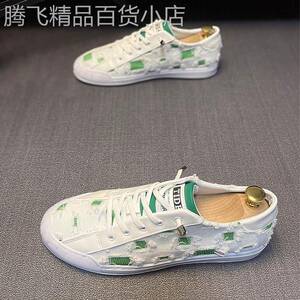 男鞋春季透气2026新款休闲鞋子潮鞋一脚蹬帆布鞋韩版男士运动板鞋