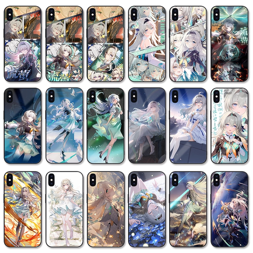 星穹铁道流萤手机壳适用iPhone16e玻璃oppo小米12华为p60荣耀78plus硅胶vivoY33s二次元三星s23u苹果13 14 15