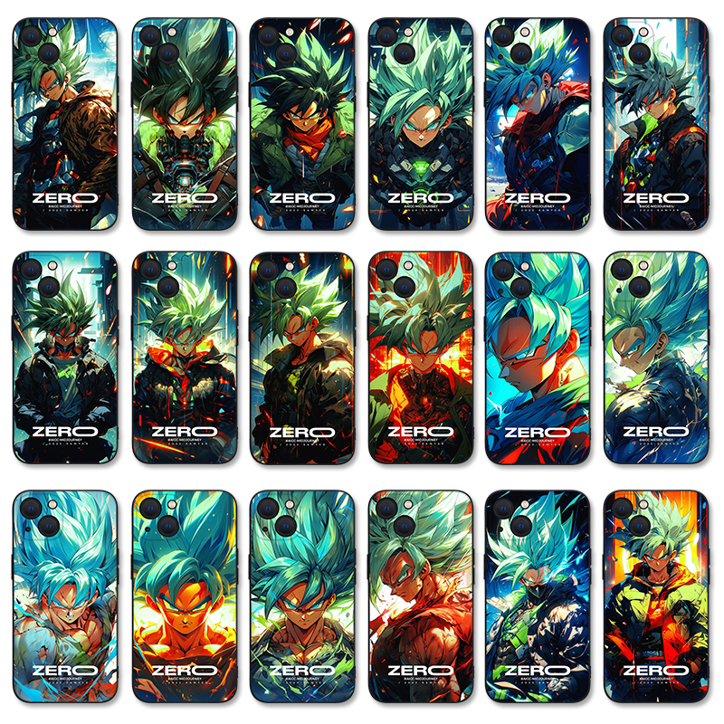 七龙珠苹果16Pro手机壳iPhone15超级赛亚人13卡通14promax适用vivo漫画OPPO小米14红米note13华为一加三星S24