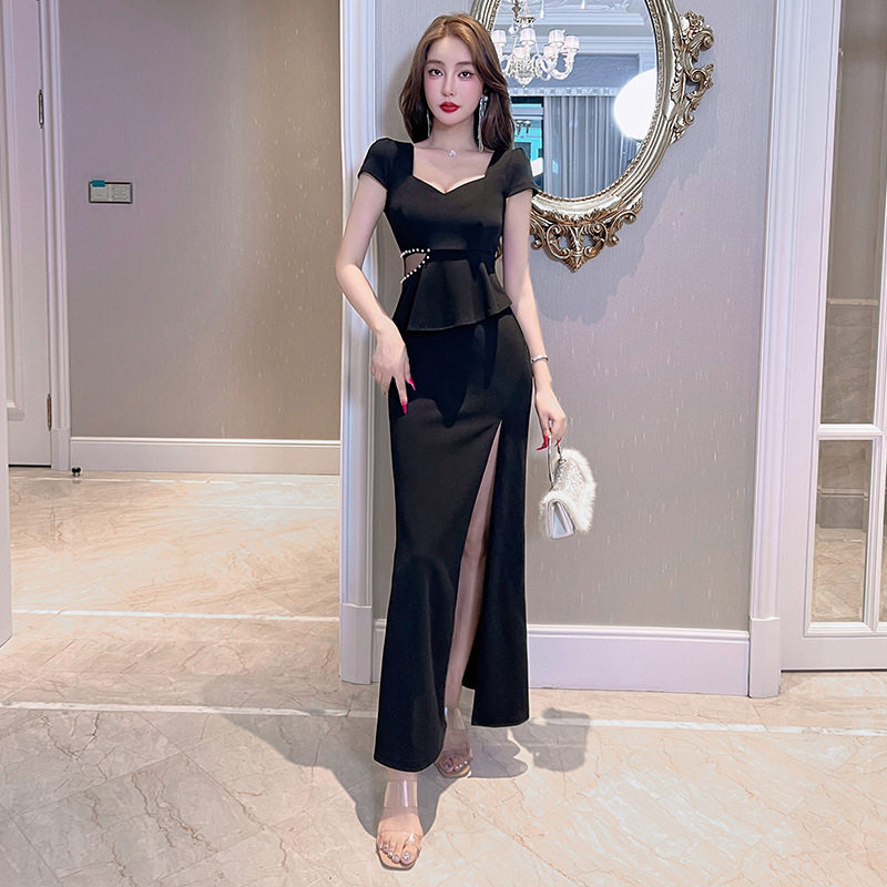 性感辣妹工作服收腰显瘦夜店女装修身纯欲风连衣裙气质新款包臀包