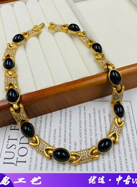 中古轻奢宫廷风项链复古优雅短款