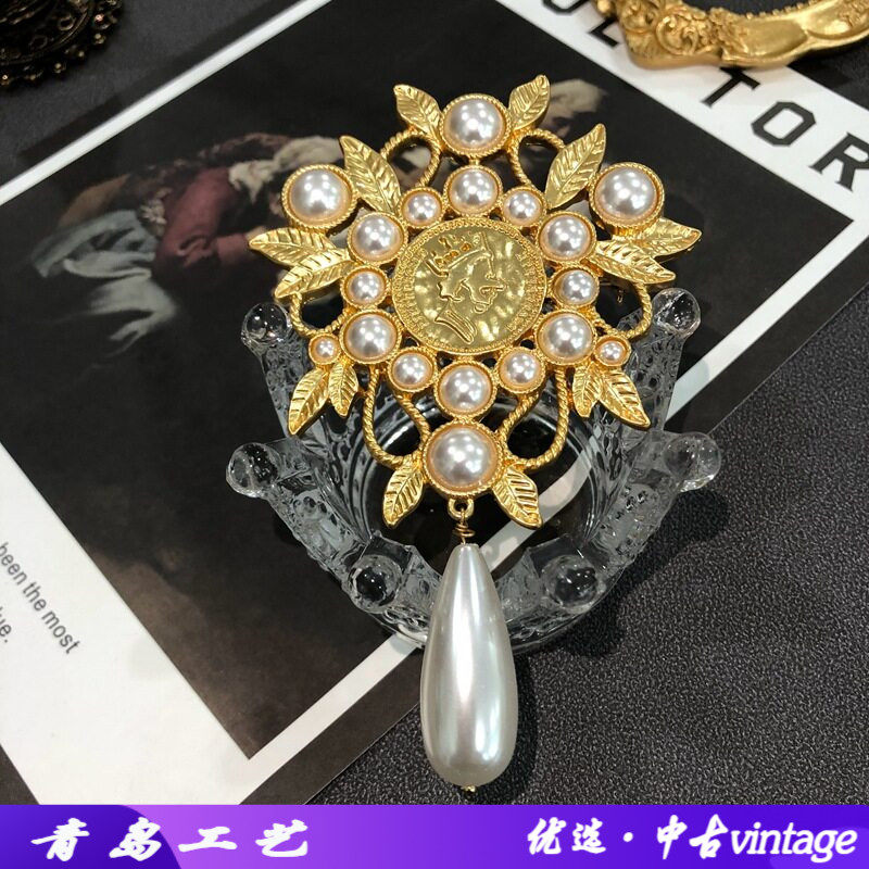 中古系列巴洛克珍珠电镀真金百搭