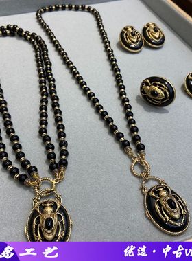 青岛俄罗斯金款滴油复古昆虫圣甲