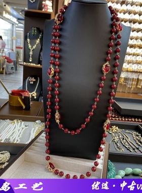 有潮无派珍珠母贝10mm珠子超项链