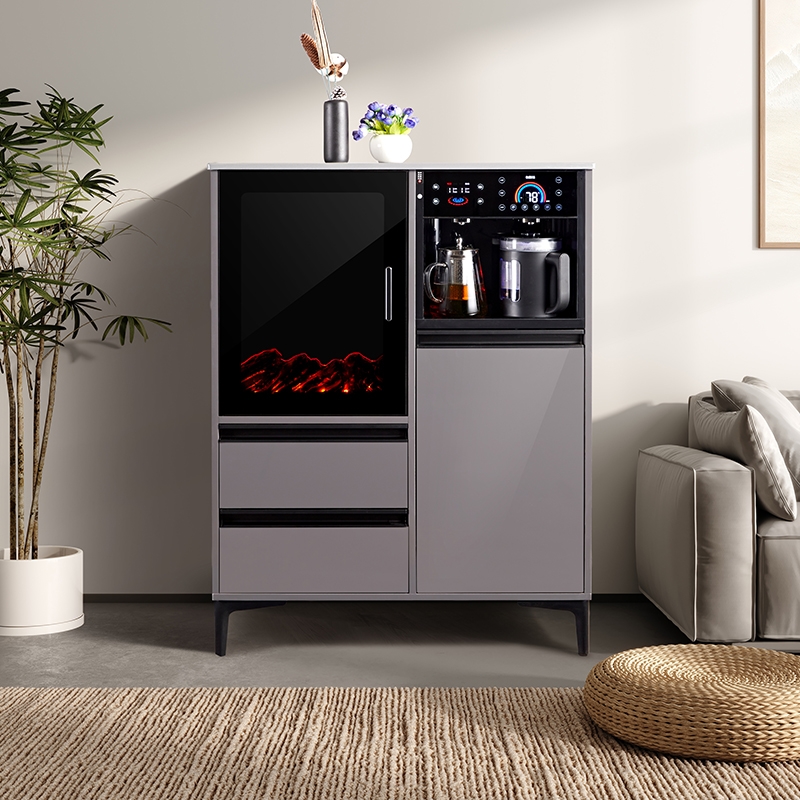 茶吧机家用消毒一体收纳柜全自动