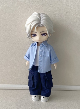 【12分8分】休闲长袖衬衫/粘土人ob11娃衣p9p10阿巳bjd