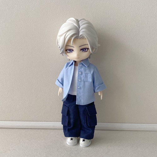 【12分8分】休闲长袖衬衫/粘土人ob11娃衣p9p10阿巳bjd