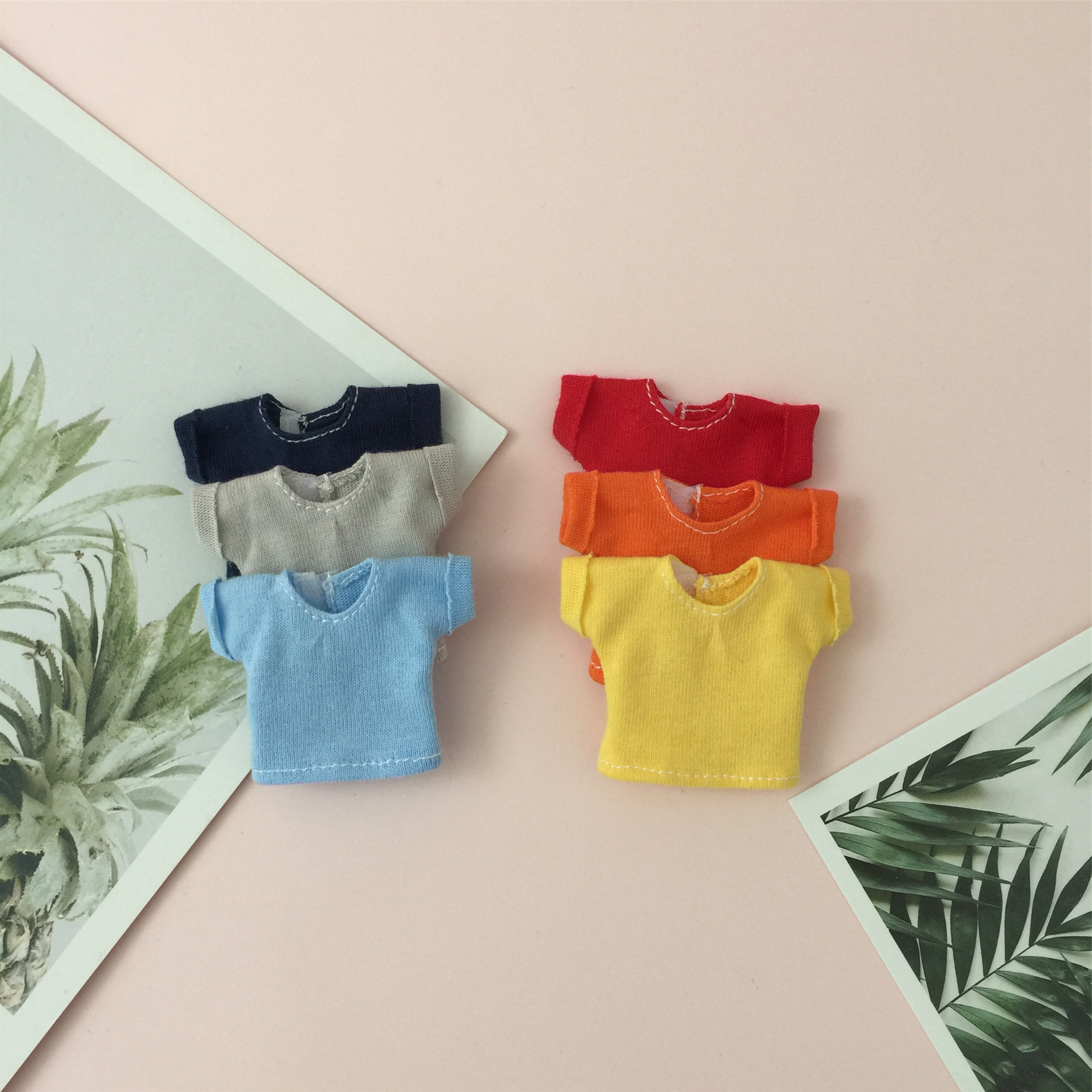 【12分】多色卷边短袖t/七分甜娃衣/ob11P9P10妖精D男阿巳