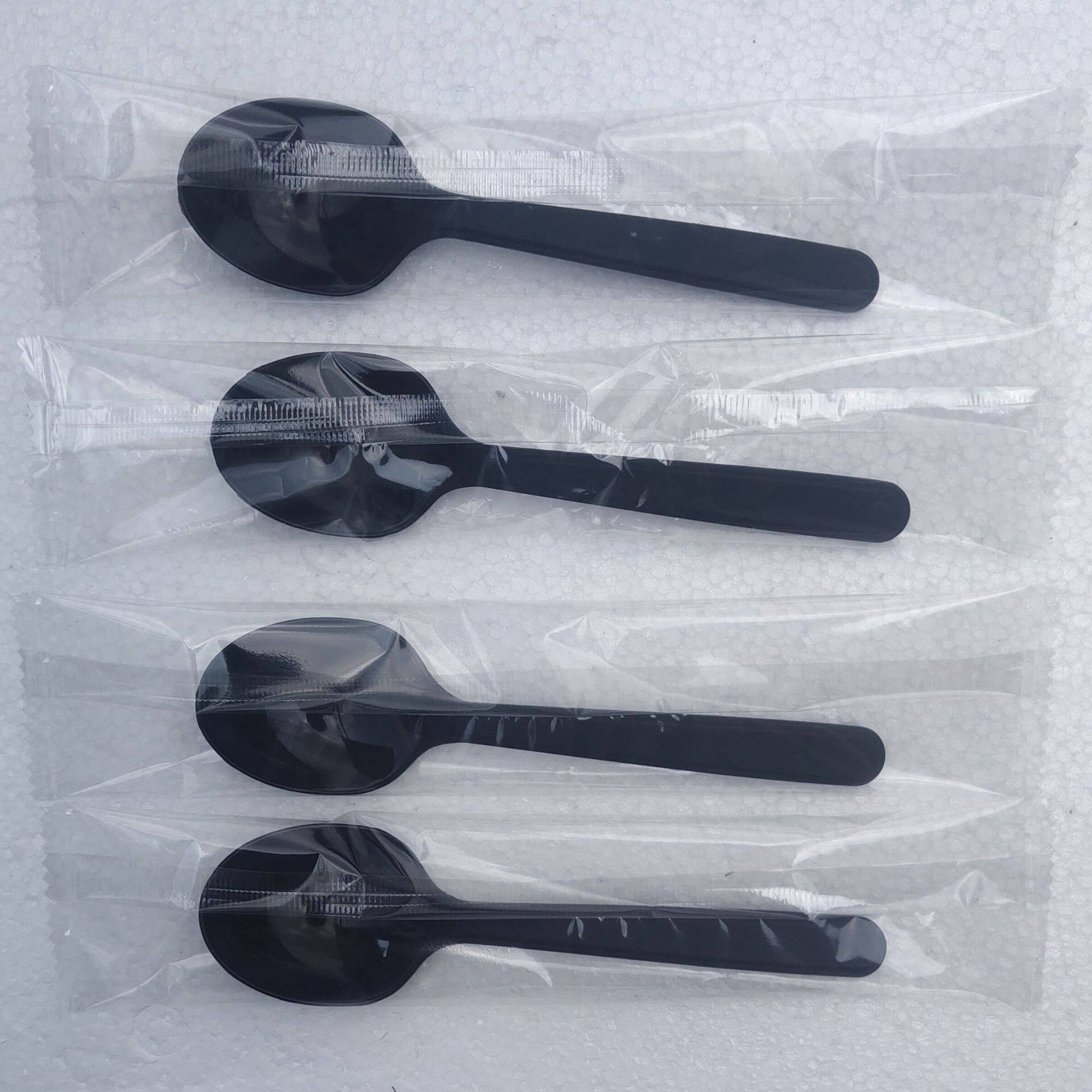 一次性彩色塑料PP叉子勺子套装百货勺子烟斗自动套袋打包装机器