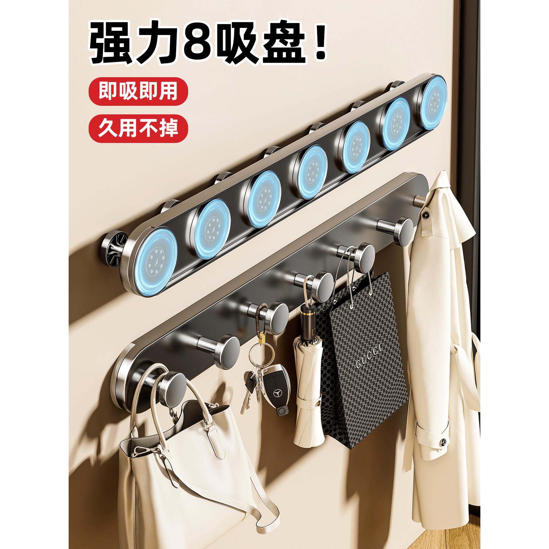 日本吸盘挂钩吸盘门后挂钩入户门后挂衣架免打孔强力承重浴室挂钩