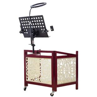 新款扬琴专用乐谱架悬空不落地省空间可靠墙琴谱架护眼灯拍视频款