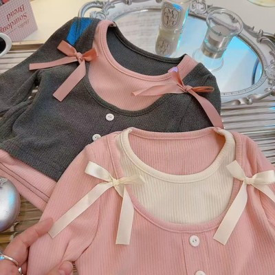2025春季新款女童甜美打底衫