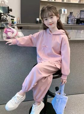 品牌专柜女童小香风两件套春秋季新款韩版宝宝洋气套裙运动童装潮