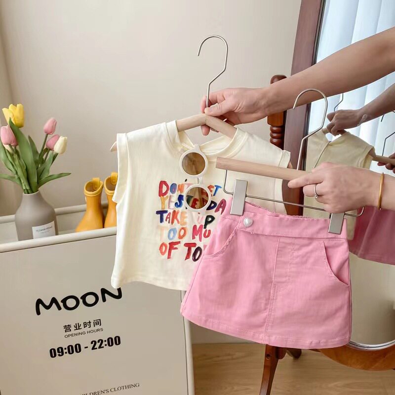 专柜正品女童夏季套装休闲