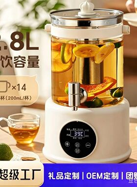 带水龙头养生壶家用多功能聚会炖煮果茶烧水壶全自动保温一体