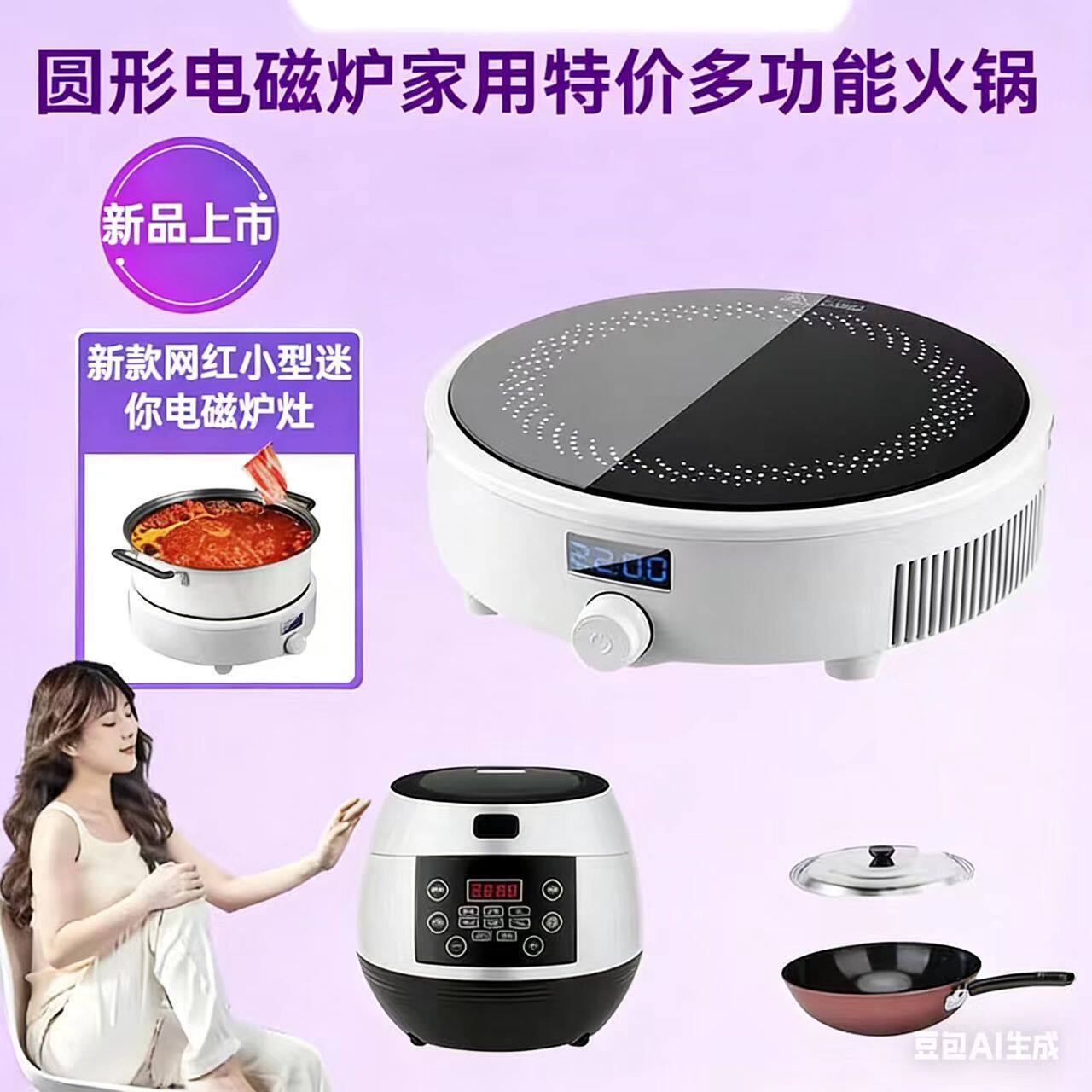圆形电磁炉家用特价多功能