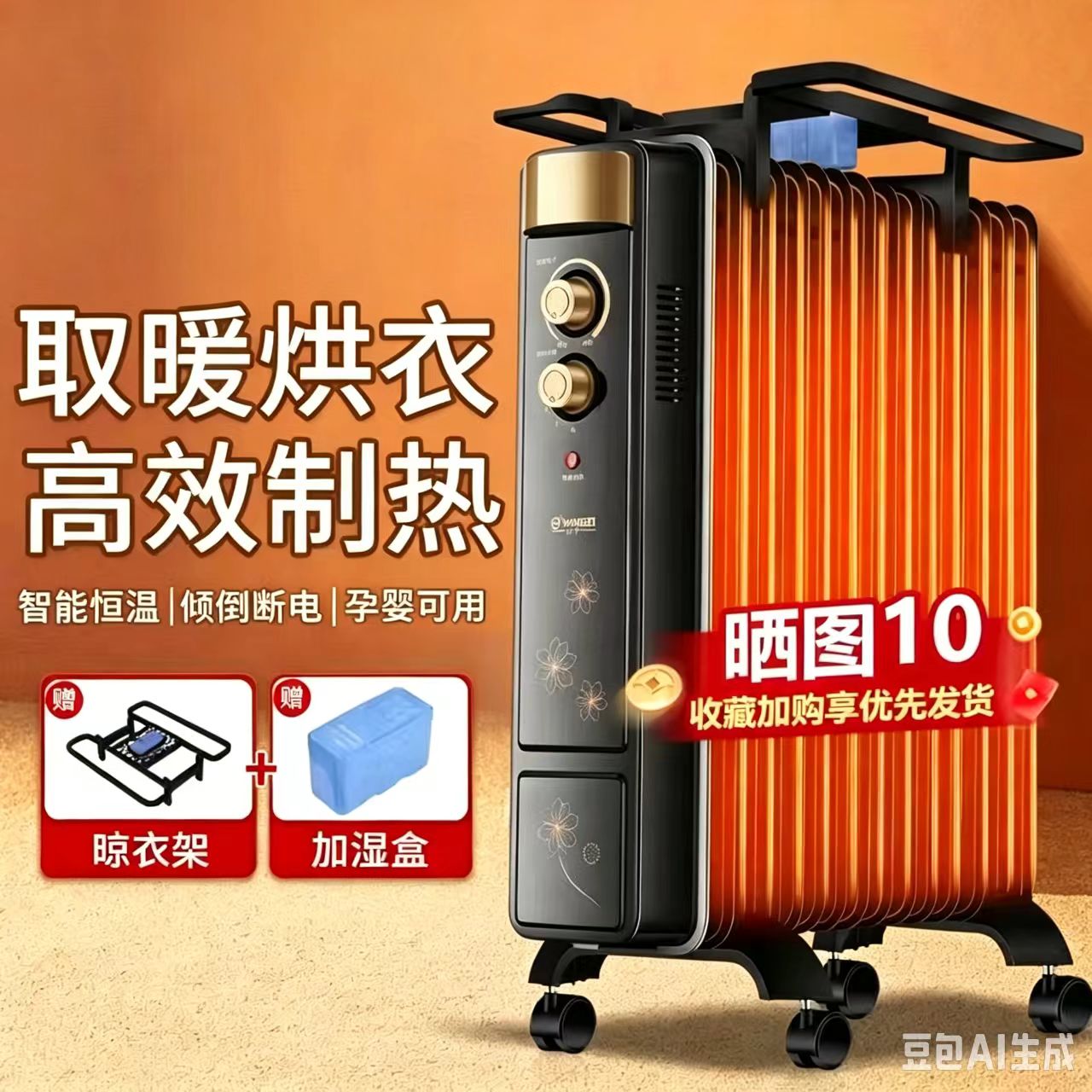 电油汀取暖器家用节能电暖气片室内暖风机取暖烤炉加热电暖器