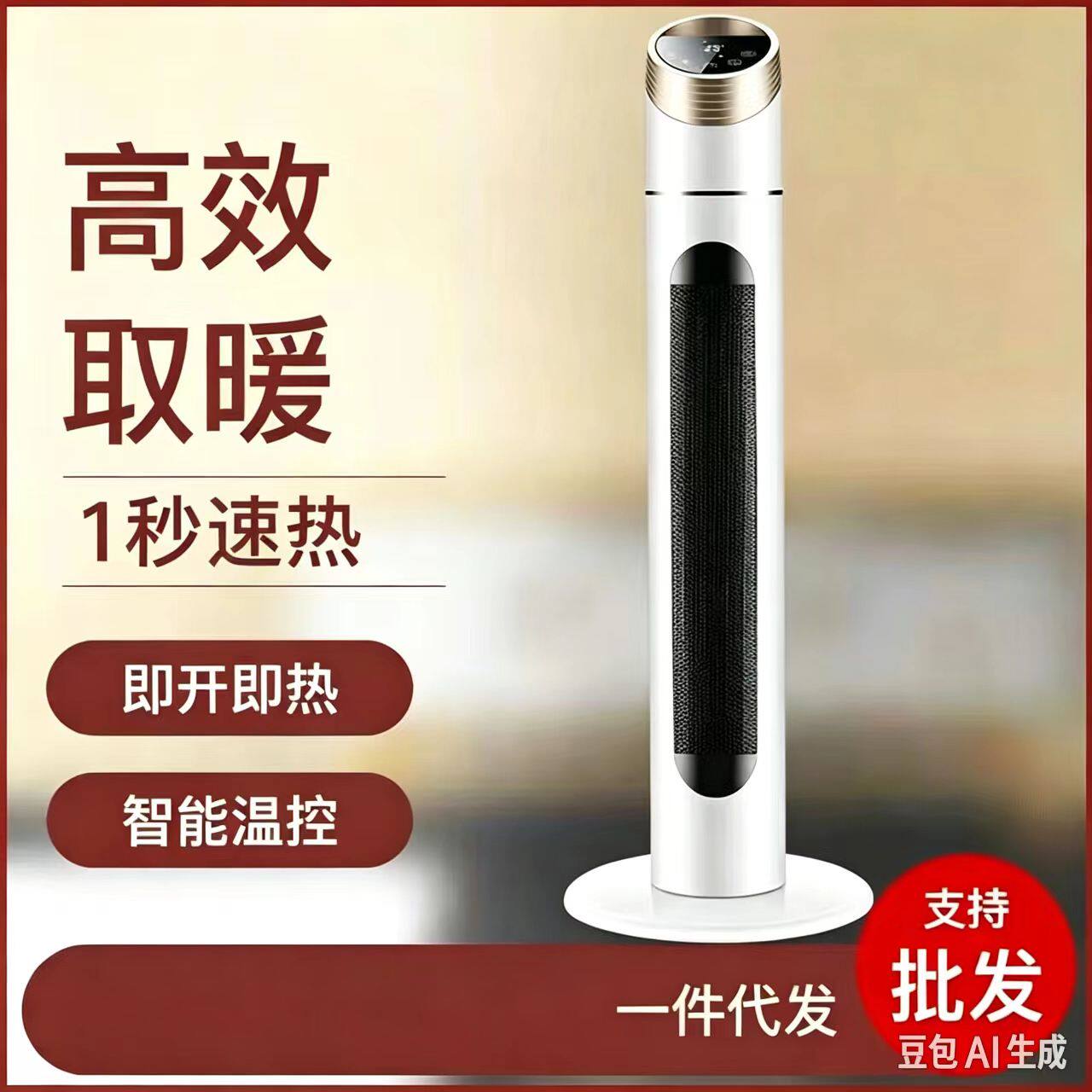 取暖器家用电暖气省电浴室热风卧室立式电热暖风机加热45AR