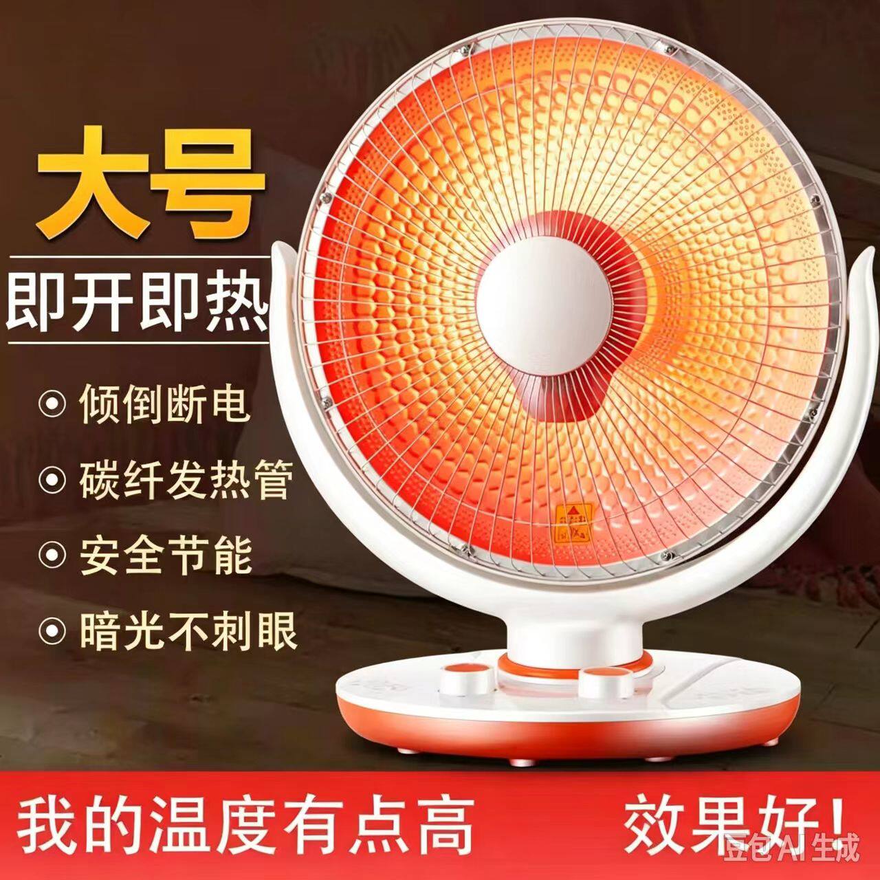 小太阳小花篮取暖器小太阳家用烤火炉电暖器暖风机暖风扇速热