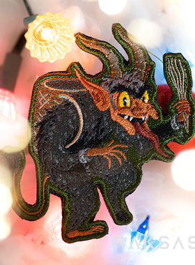 美国PDW Krampus 2023 Morale Patch PDW士气章臂章 刺绣魔术贴