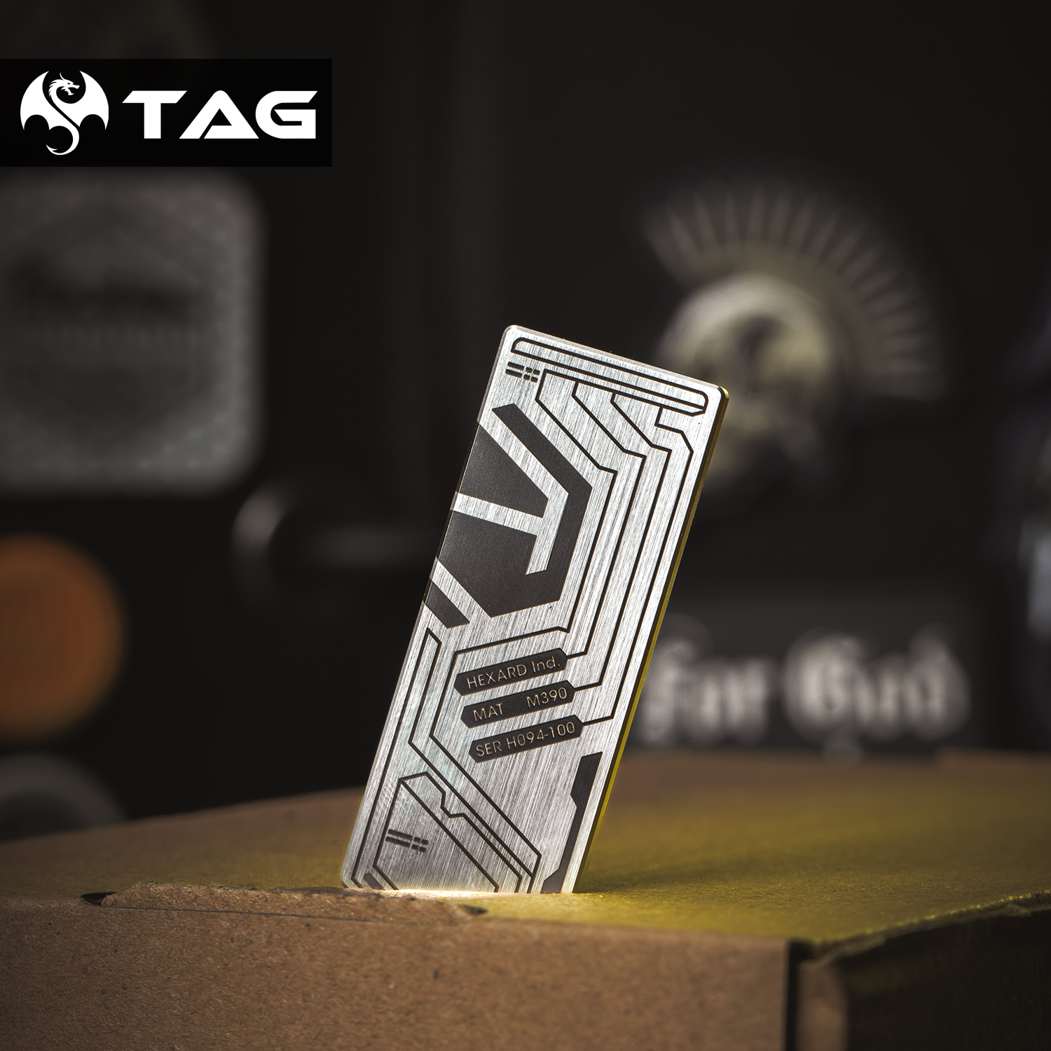 Hexard DFP-02 限量 M390 金属士气章 臂章 EDC 魔术贴工具章