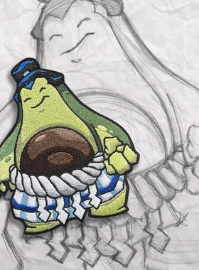 美国GP Grumpy Sumocado 刺绣魔术贴 士气章