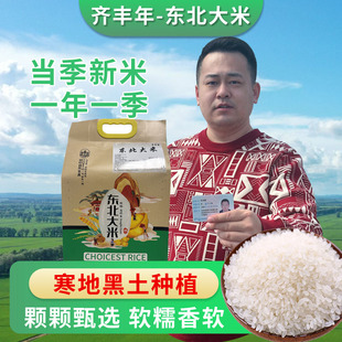 东北吉林松花江大米圆粒珍珠米秋田小町2025新米真空包装10斤农家