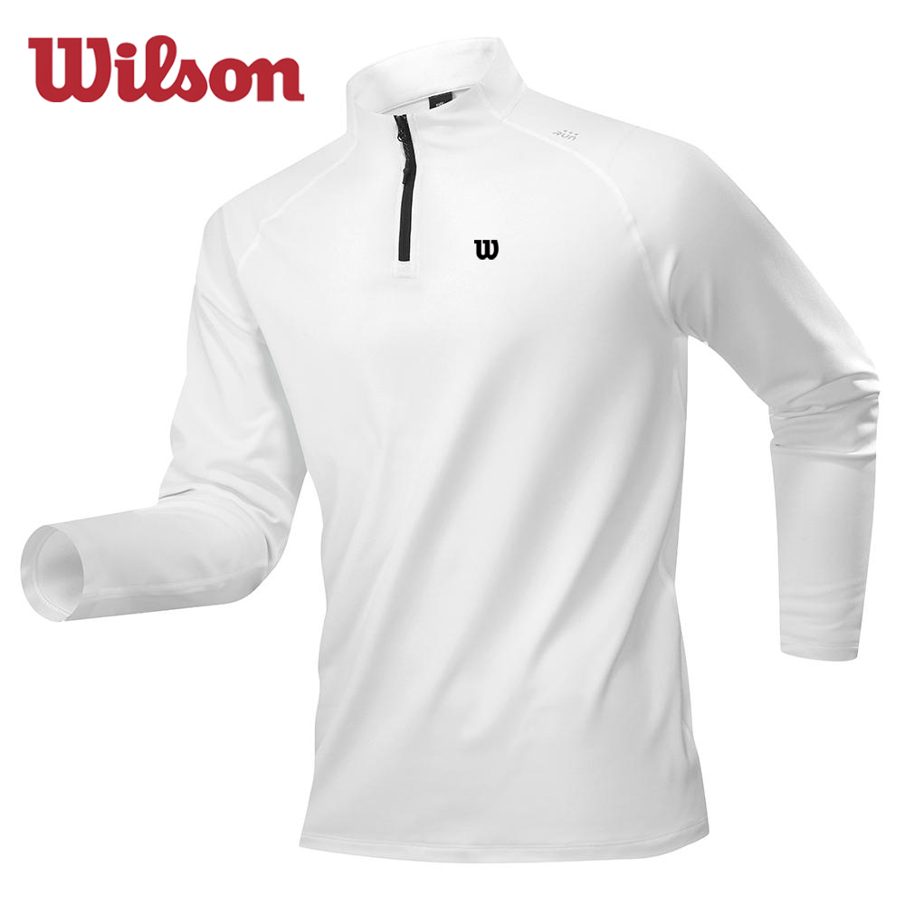 Wilson秋冬季速干透气网球服长袖
