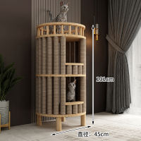 Solid wood cat bed, cat climbing frame, small-sized apartment, no space occupation, all-season universal cat bed, cat climbing frame, storage cabinet, integrated cat house thumbnail 6