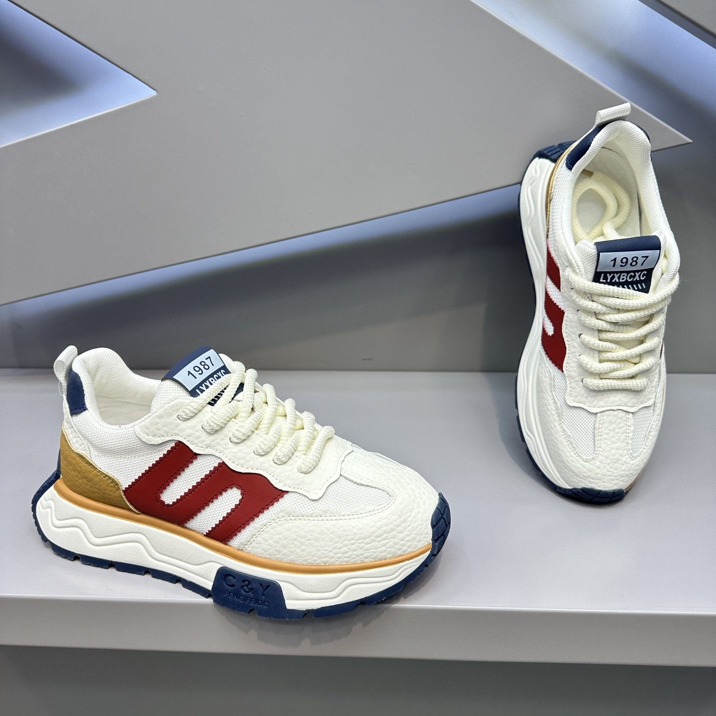 简约舒适小众老爹鞋百搭学生新款透气潮鞋增高厚底休闲运动鞋男鞋,流行男鞋,老爹鞋,淘宝优惠券,粉丝福利购,淘宝优惠卷