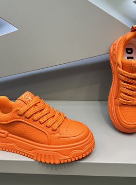 潮牌男鞋潮流时尚板鞋软底增高纯色网红爆款轻便百搭运动休闲潮鞋