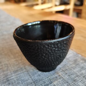 晋韵堂铸铁功夫茶杯单杯复古中式茶道茶具手工铁杯特价山西铁货
