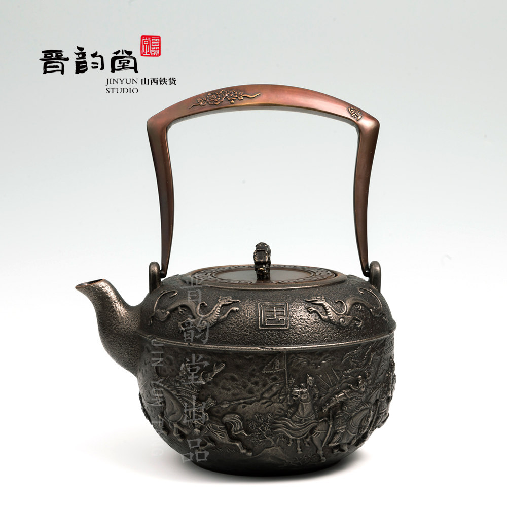 晋韵堂大唐盛世铸铁生铁壶纯手工茶壶老铁壶泡茶壶煮水煮茶器茶具