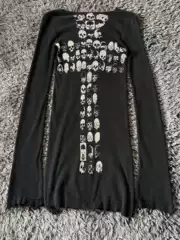 L g b Dress Boned Skull