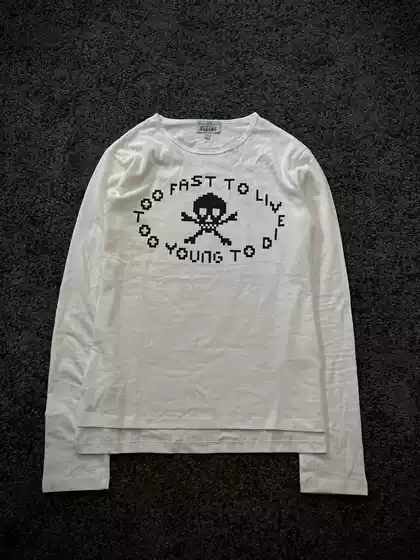Independent Vivi Style Too Fast to Live Too Tough to Die Long-Sleeve Skull T-Shirt