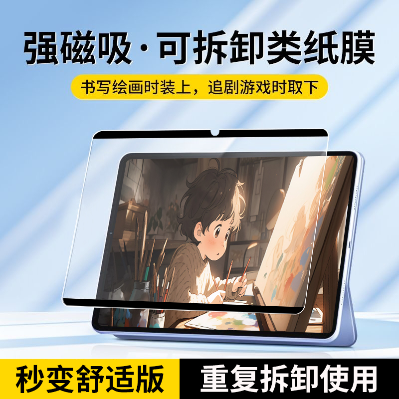 磁吸类纸膜，磁吸可拆卸，重复使用