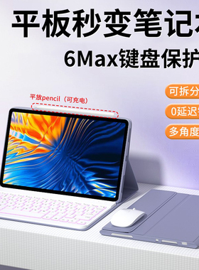适用小米平板6max保护套磁吸键盘pad7Ultra保护壳8pro全包硅胶xiaomi平板14寸电脑无线蓝牙带鼠标6spro防摔