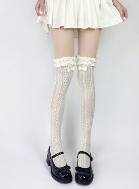 镂空蕾丝Lolita袜子甜美洛丽塔